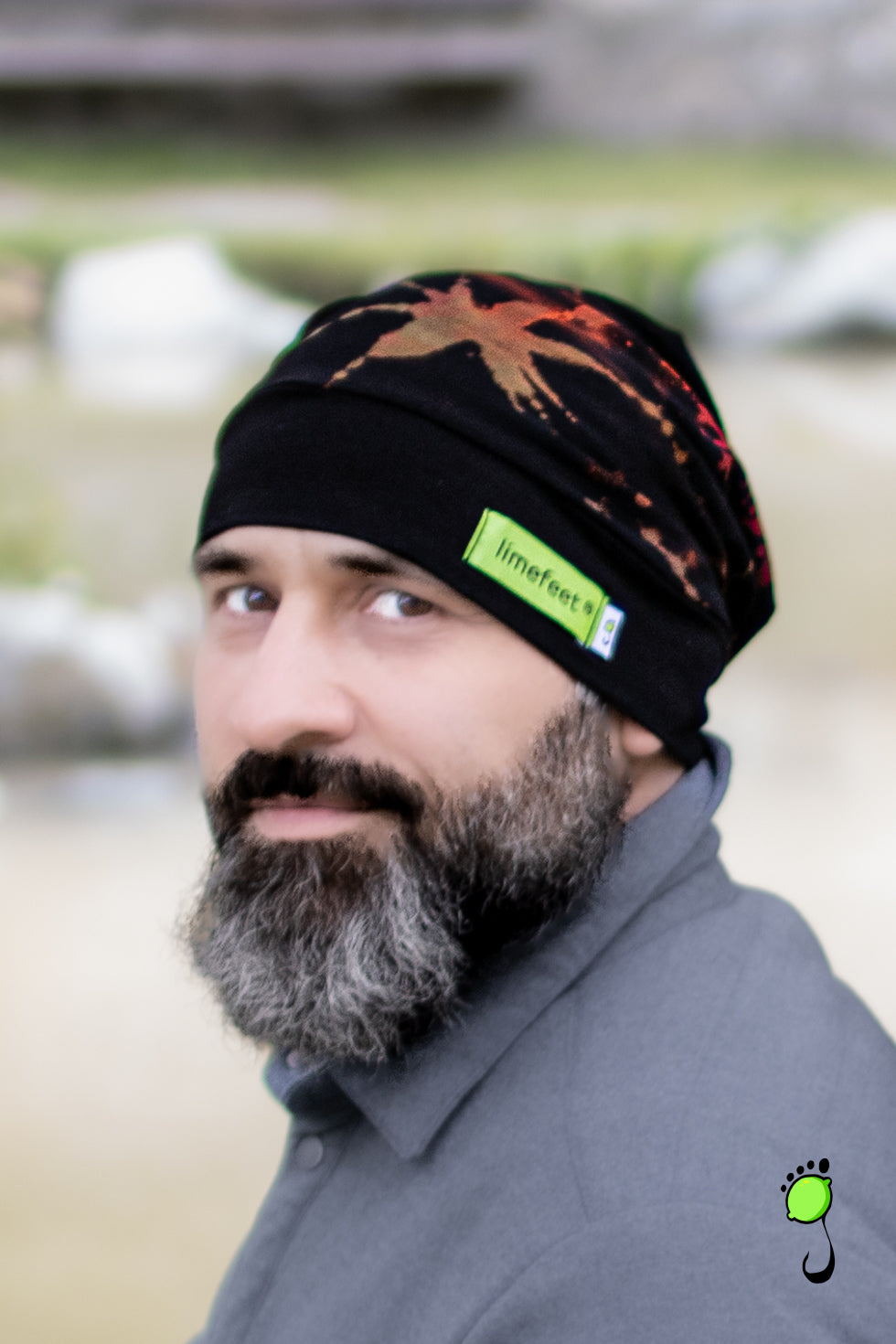 Beanie "black splash"